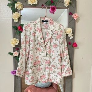 Vintage floral blazer size 4P